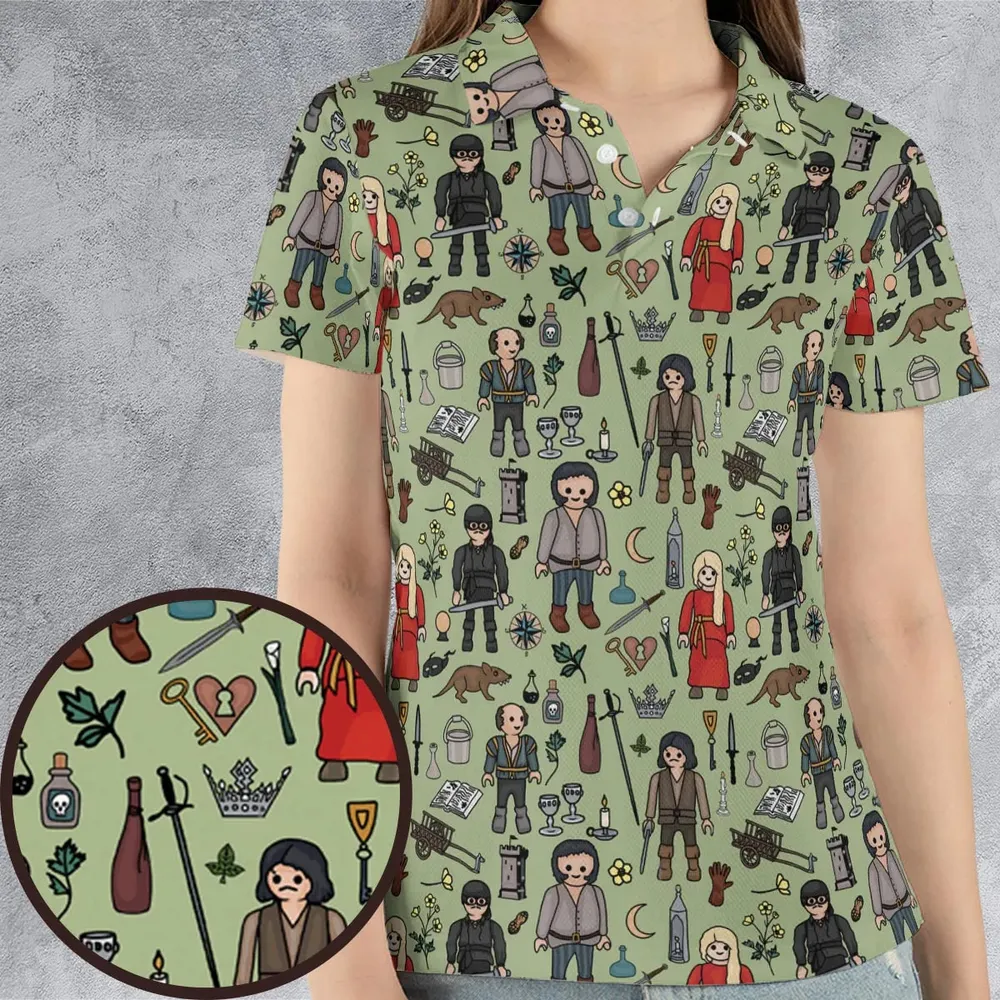 As You Wish Princess Bride AOP Men/Women Polo Shirt - 4
