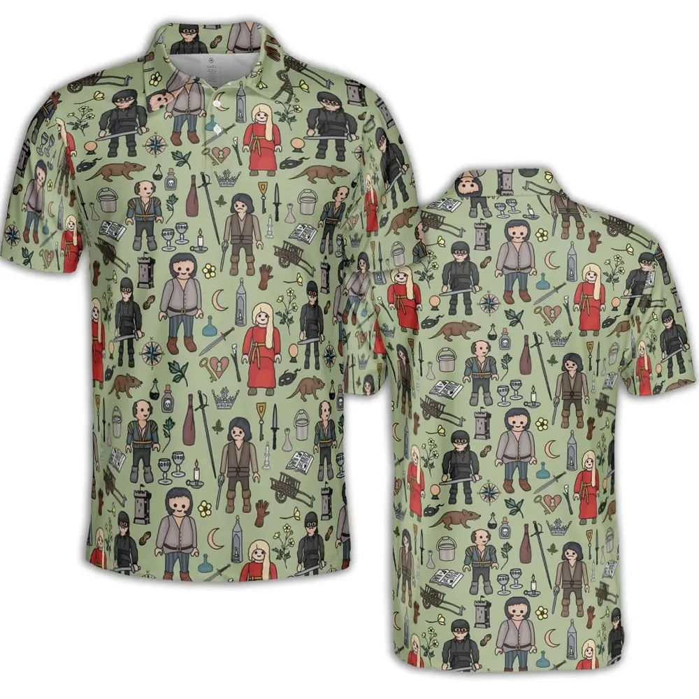 As You Wish Princess Bride AOP Men/Women Polo Shirt - 2