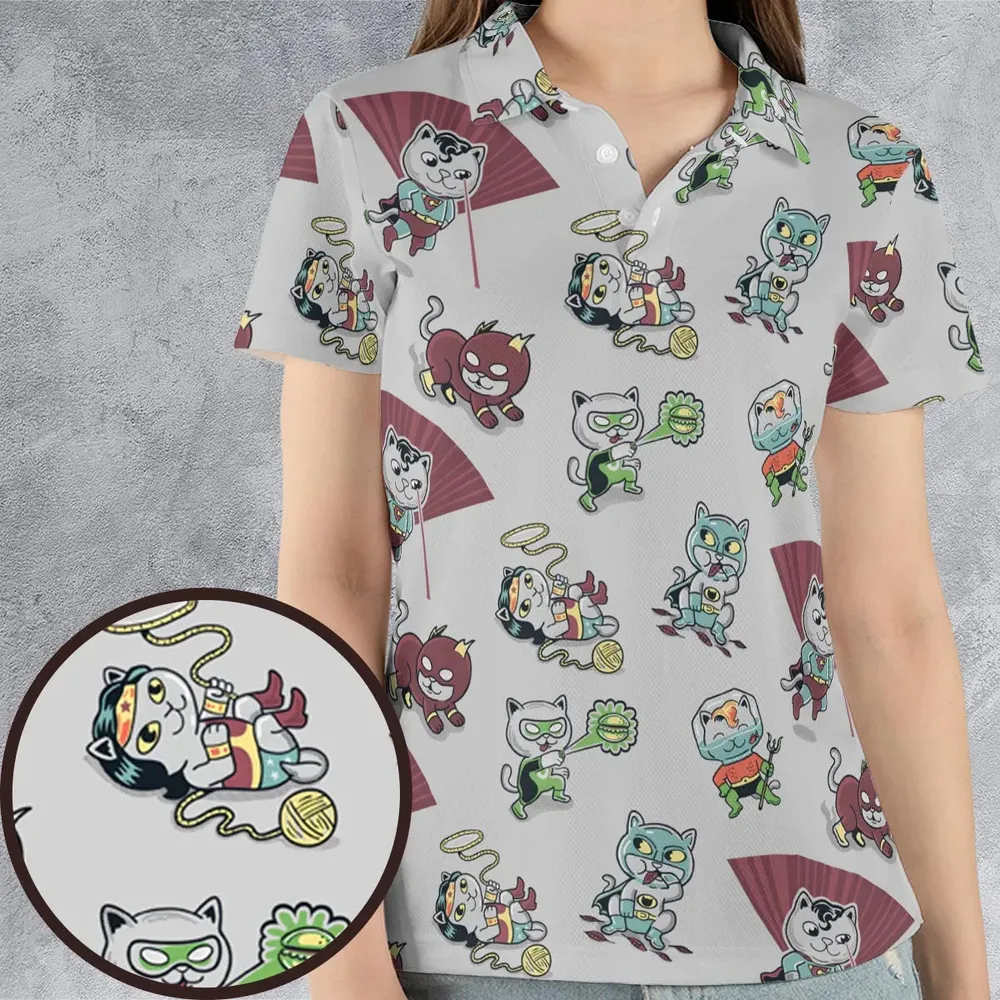 Supurrrr Friends Super Friends AOP Men/Women Polo Shirt - 4