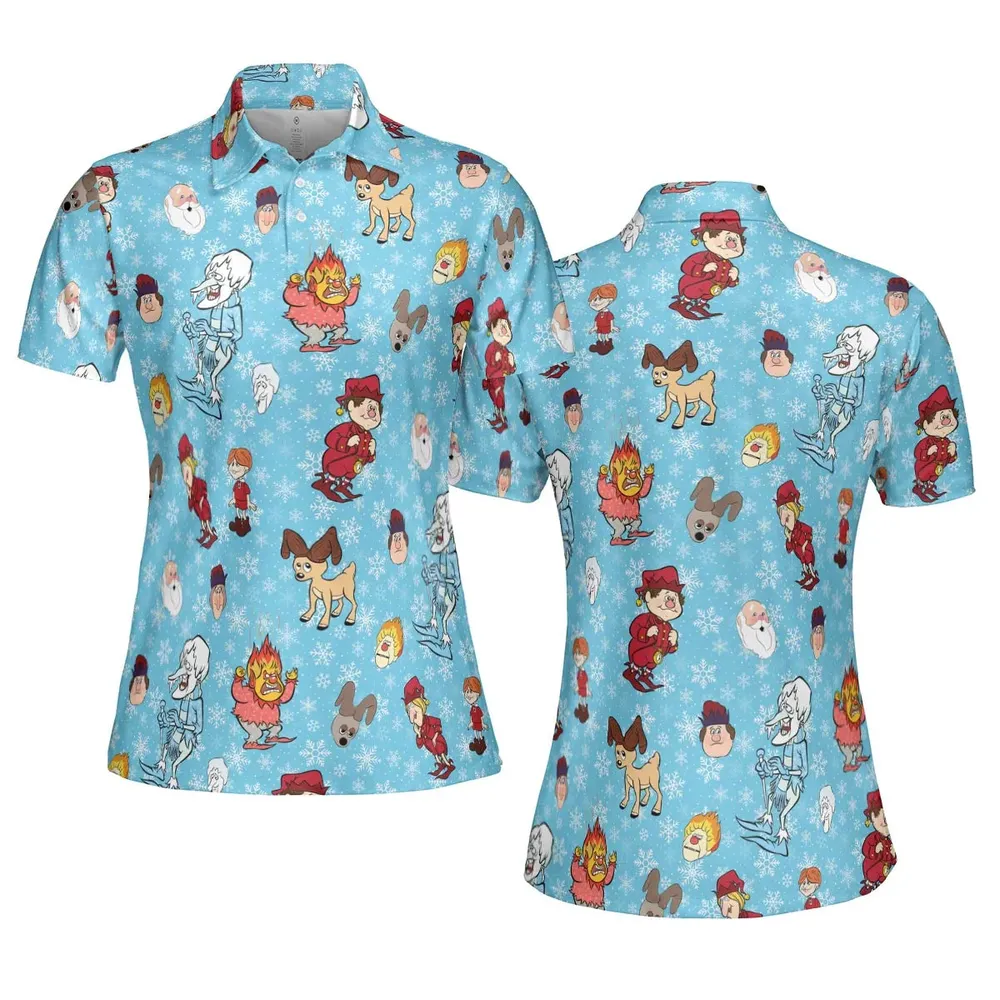 A Miser Brothers The Year Without a Santa Claus AOP Men/Women Polo Shirt - 5