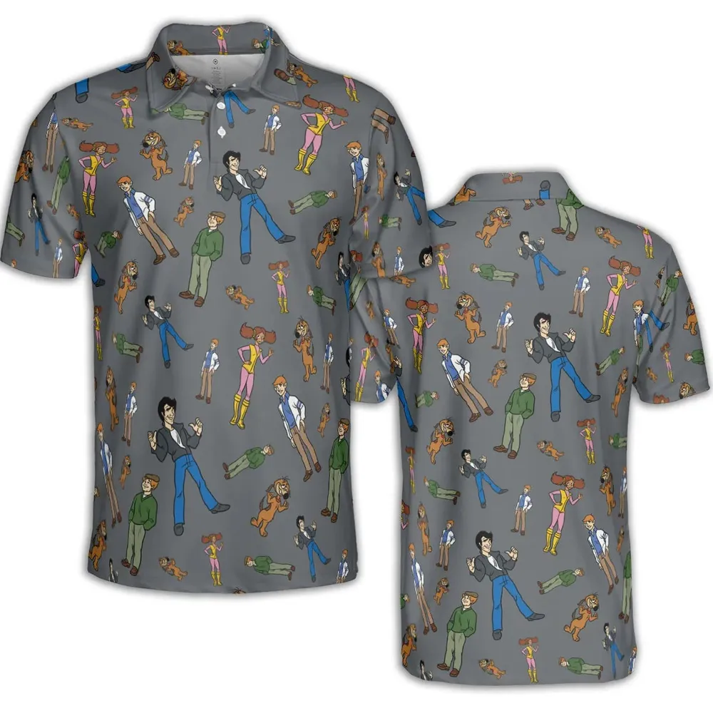 Nostalgic Gang The Fonz and the Happy Days Gang AOP Men/Women Polo Shirt - 2