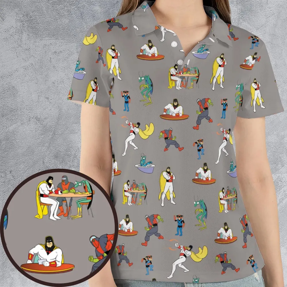 Space Ghost Coast to Coast Characters AOP Men/Women Polo Shirt - 4