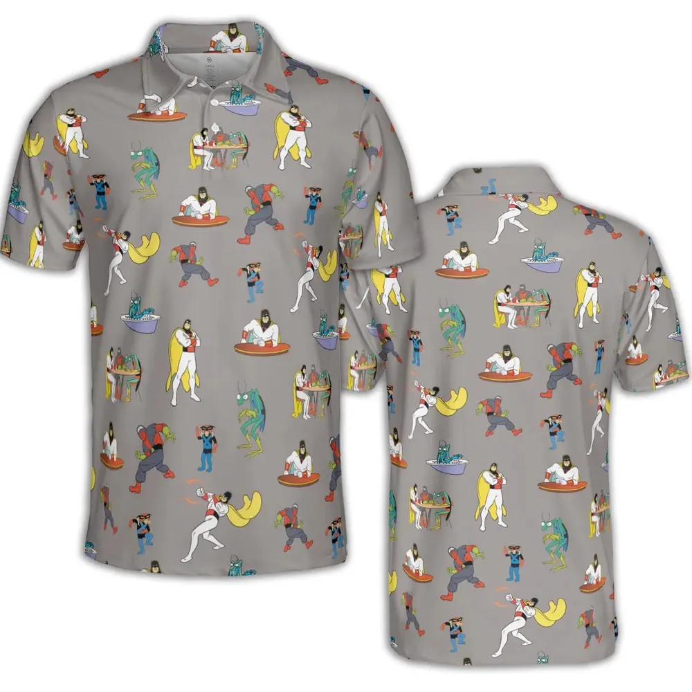 Space Ghost Coast to Coast Characters AOP Men/Women Polo Shirt - 2