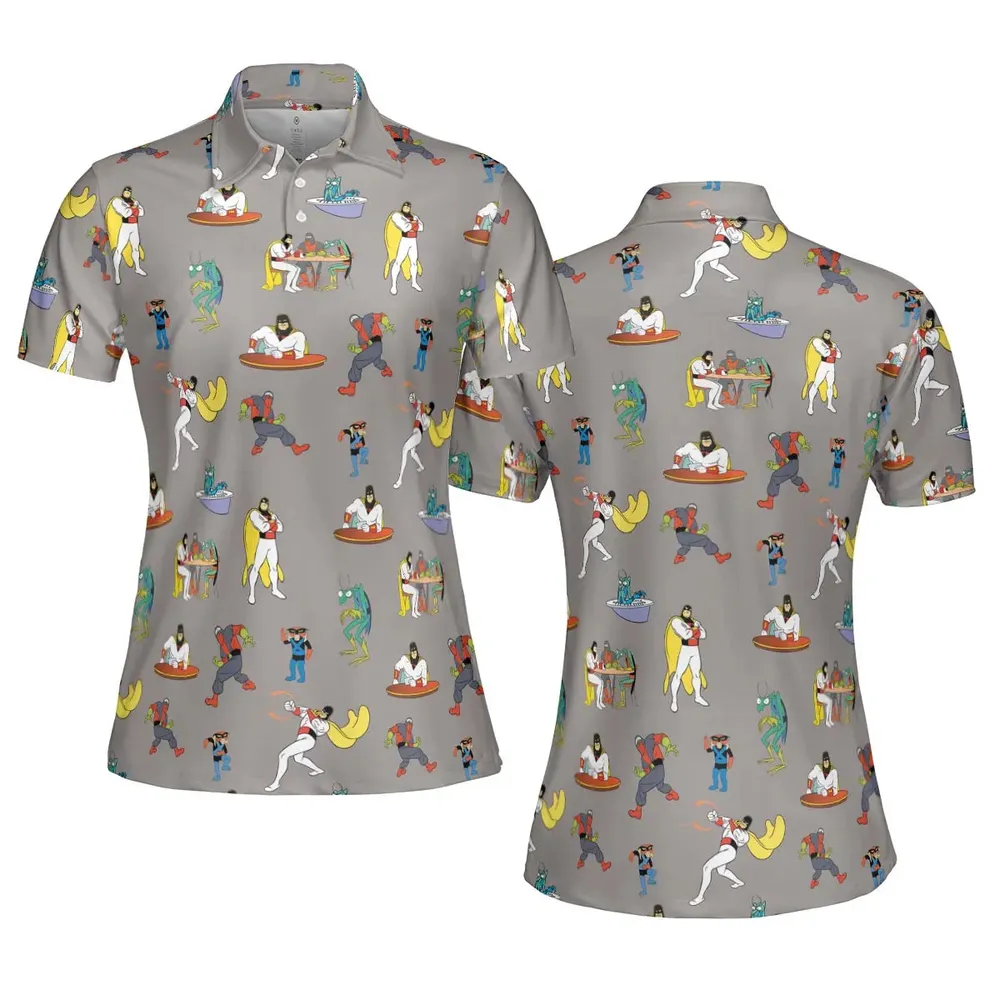Space Ghost Coast to Coast Characters AOP Men/Women Polo Shirt - 5
