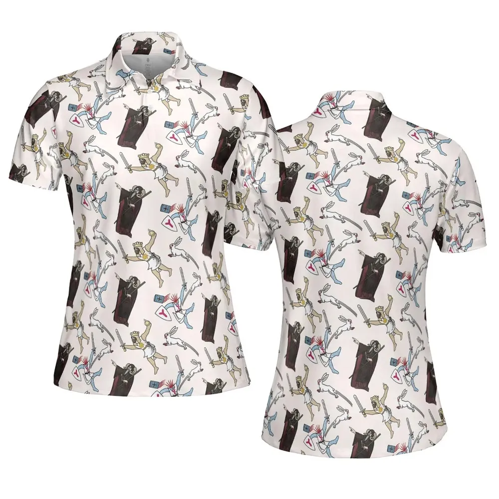 The Killer Rabbit Monty Python AOP Men/Women Polo Shirt - 5