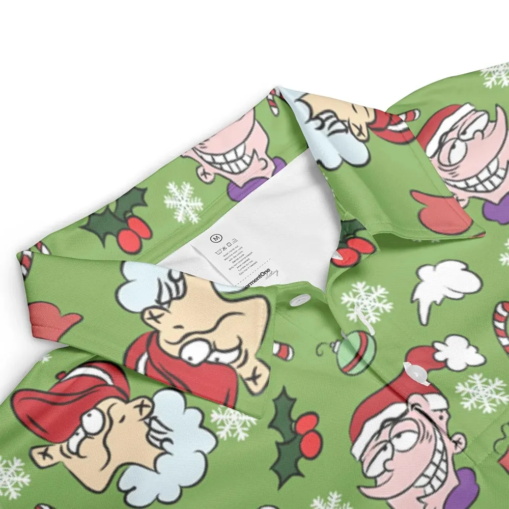 Holiday Mischief Ed Edd n Eddy AOP Men/Women Polo Shirt - 3
