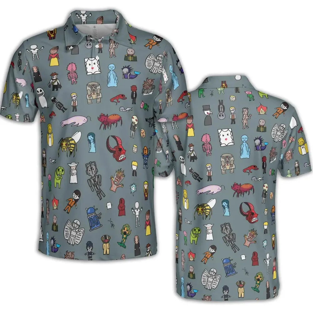 The Races of Doctor Who AOP Men/Women Polo Shirt - 2