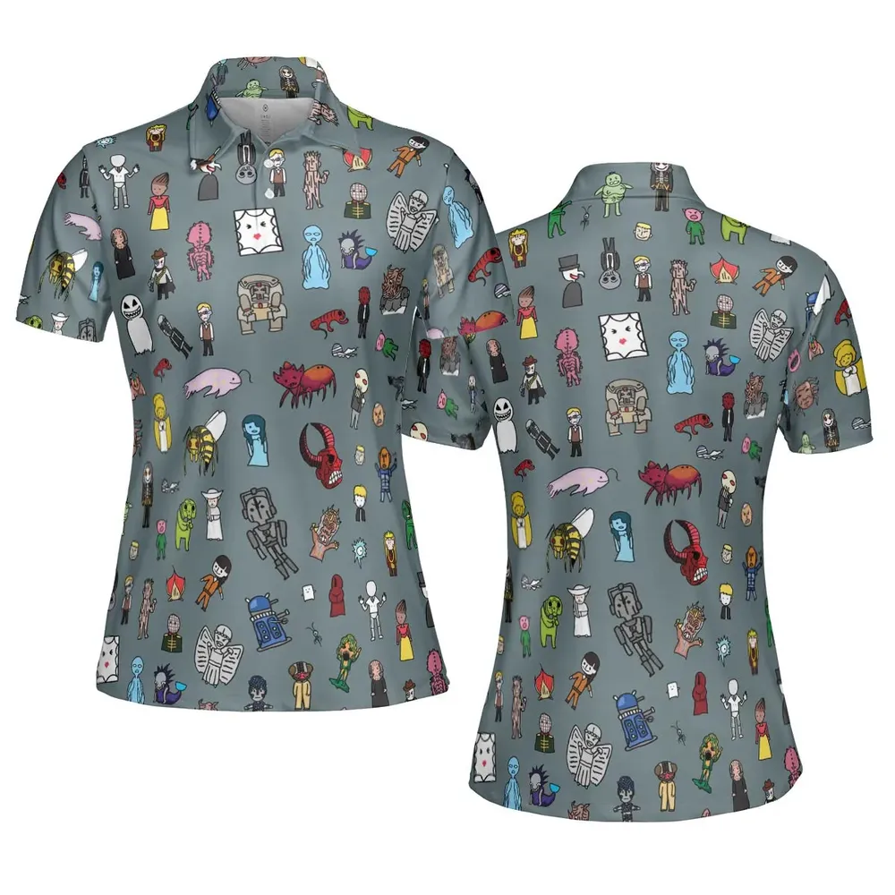 The Races of Doctor Who AOP Men/Women Polo Shirt - 5