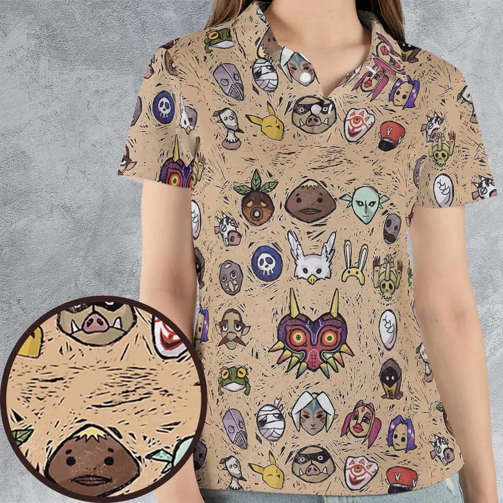 Zelda Universe The Legend of Zelda AOP Men/Women Polo Shirt - 4