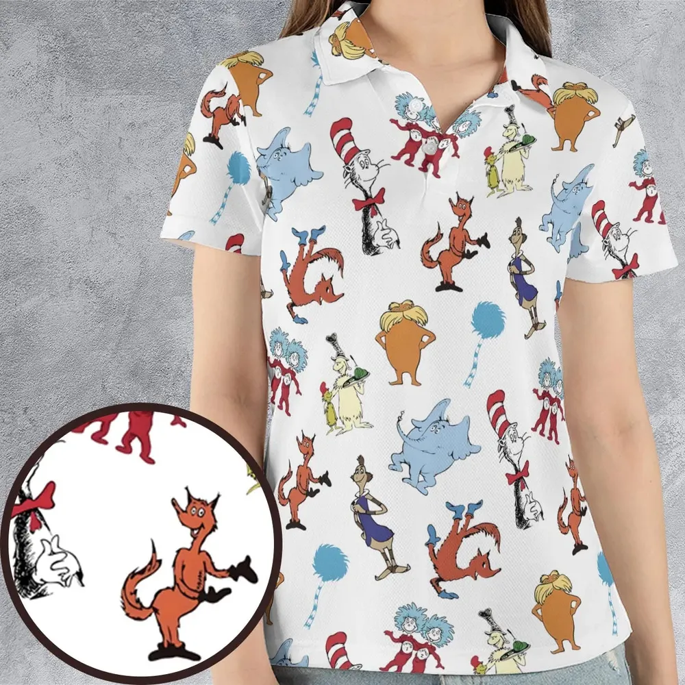 Seuss Swag Dr. Seuss AOP Men/Women Polo Shirt - 4
