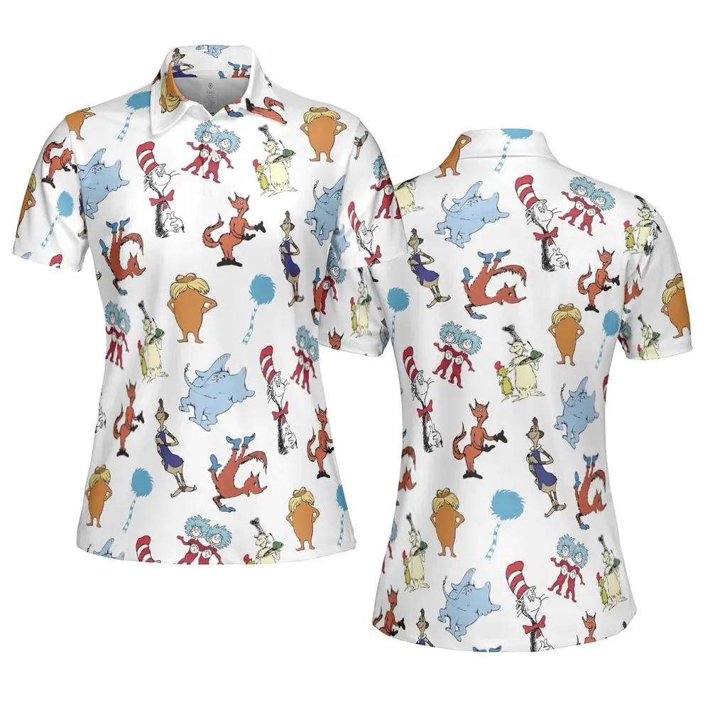 Seuss Swag Dr. Seuss AOP Men/Women Polo Shirt - 5