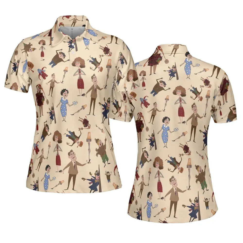 A Christmas Story Characters AOP Men/Women Polo Shirt - 5