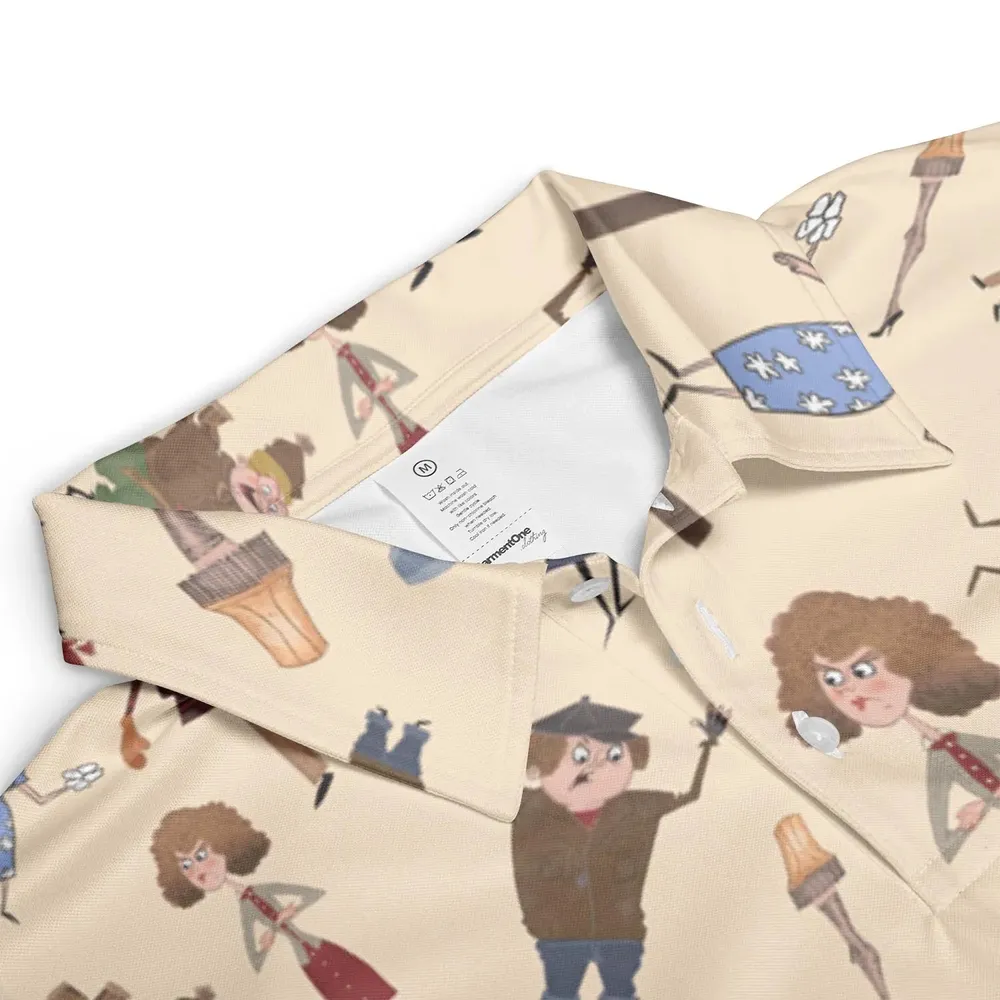 A Christmas Story Characters AOP Men/Women Polo Shirt - 3