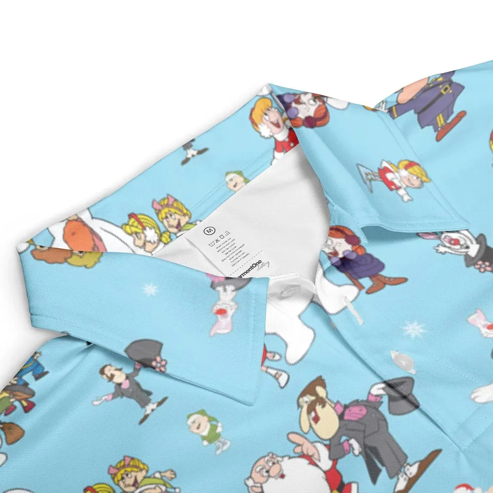Cast Frosty The Snowman AOP Men/Women Polo Shirt - 3