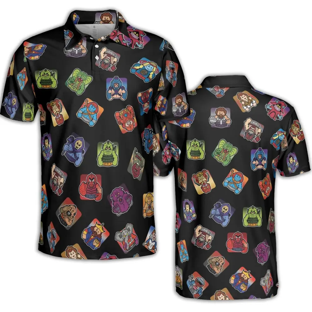 Retro Hero Masters of the Universe AOP Men/Women Polo Shirt - 2