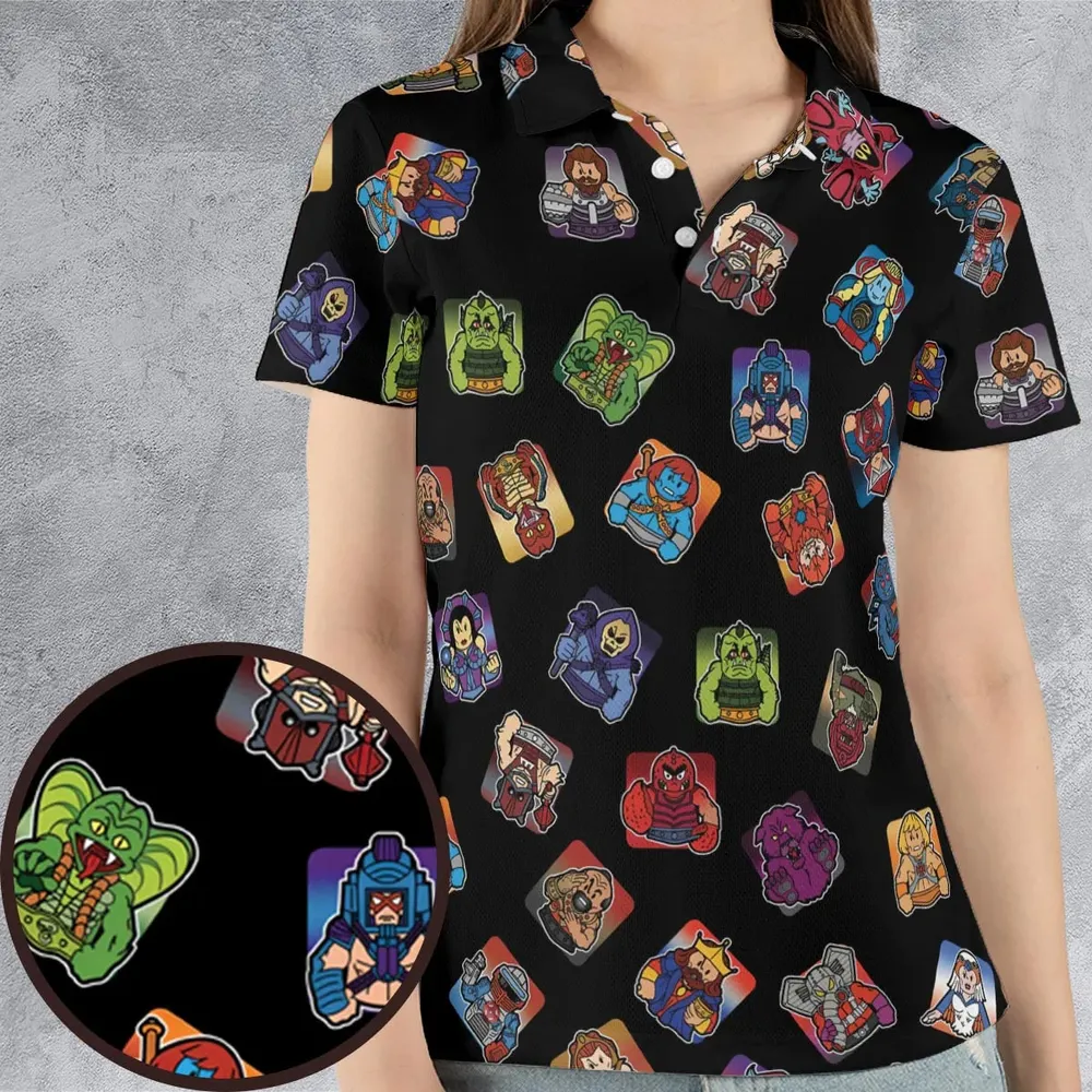 Retro Hero Masters of the Universe AOP Men/Women Polo Shirt - 4