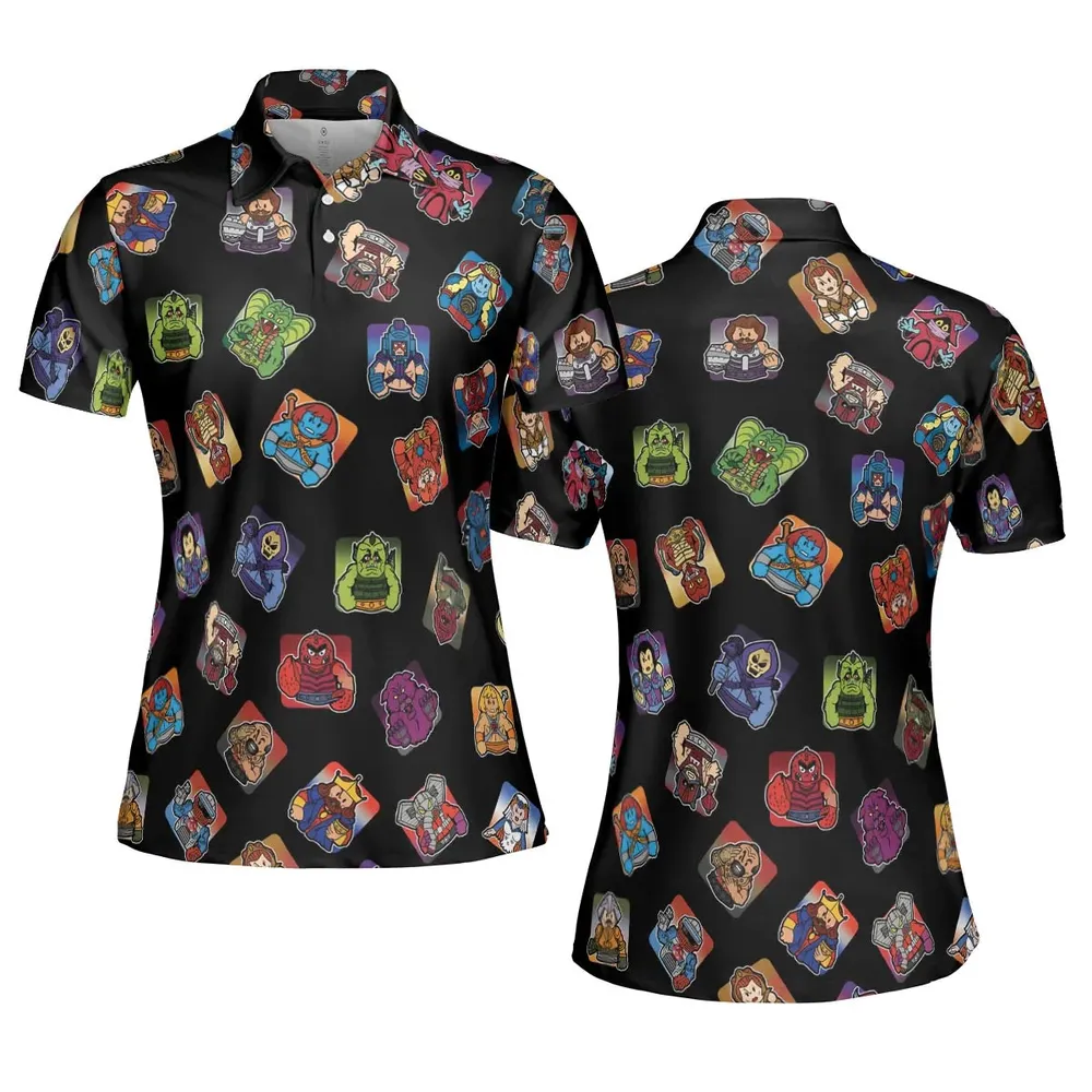 Retro Hero Masters of the Universe AOP Men/Women Polo Shirt - 5