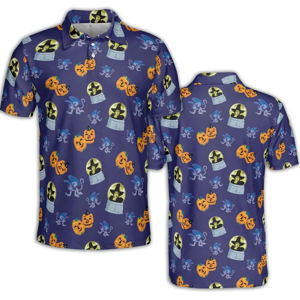 Wicked Witch Flying Monkey AOP Men/Women Polo Shirt - 2
