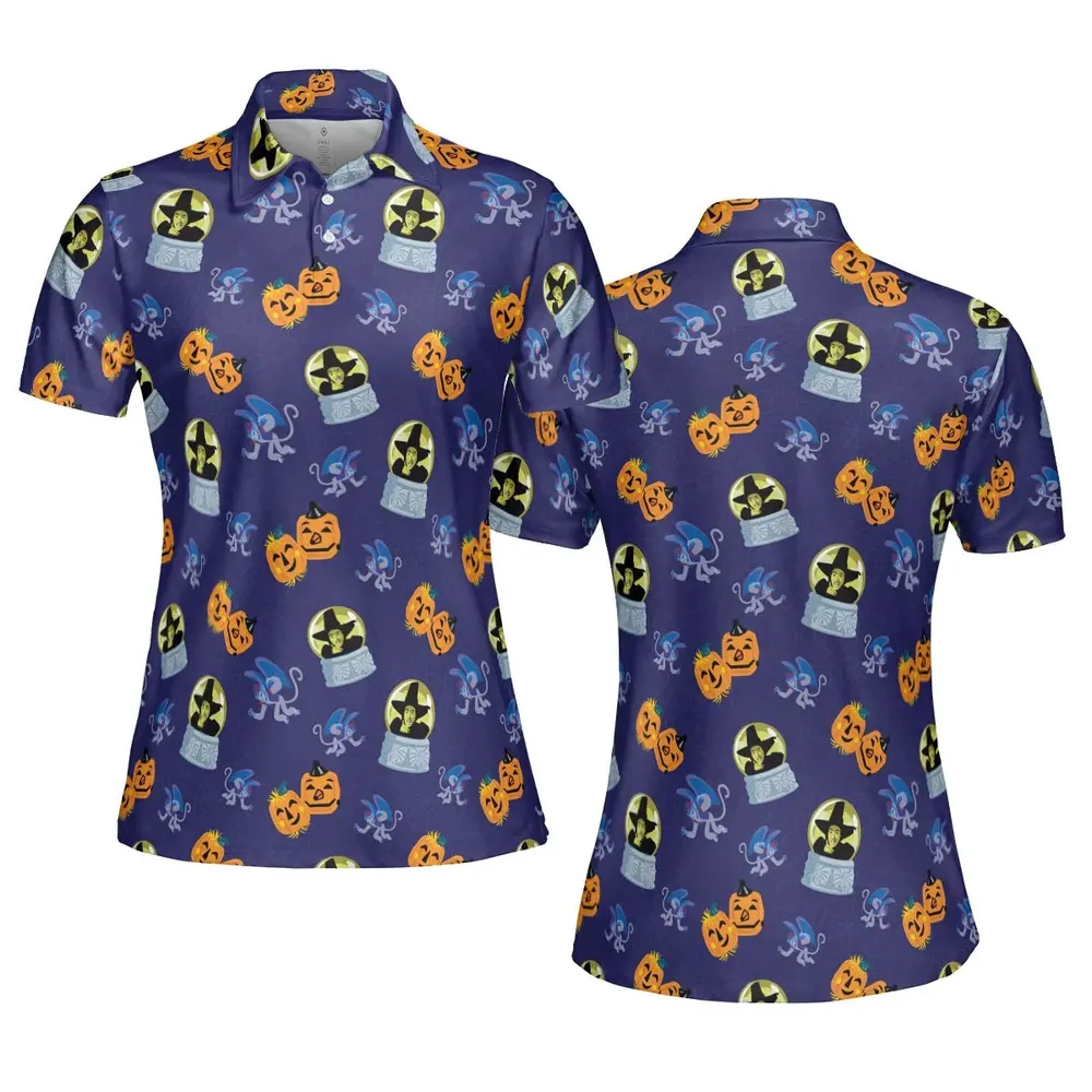 Wicked Witch Flying Monkey AOP Men/Women Polo Shirt - 5