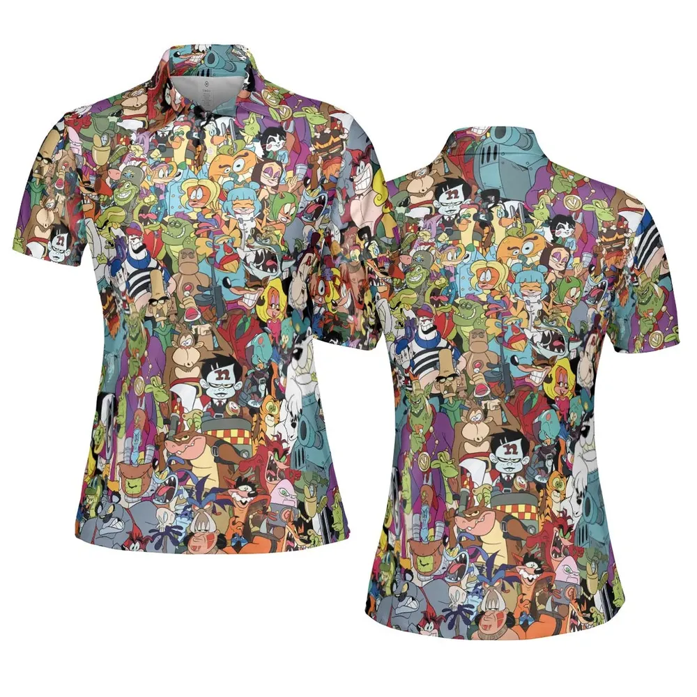 Retro Gamer Crash Bandicoot AOP Men/Women Polo Shirt - 5