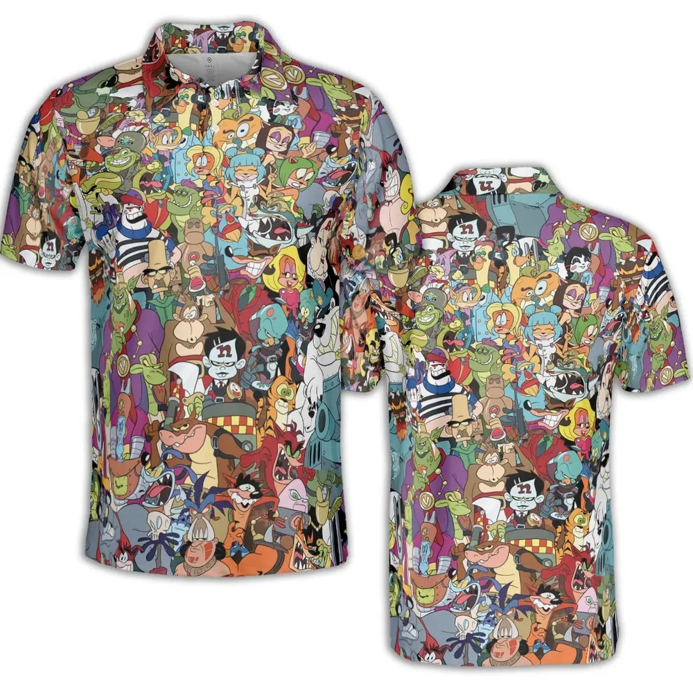 Retro Gamer Crash Bandicoot AOP Men/Women Polo Shirt - 2