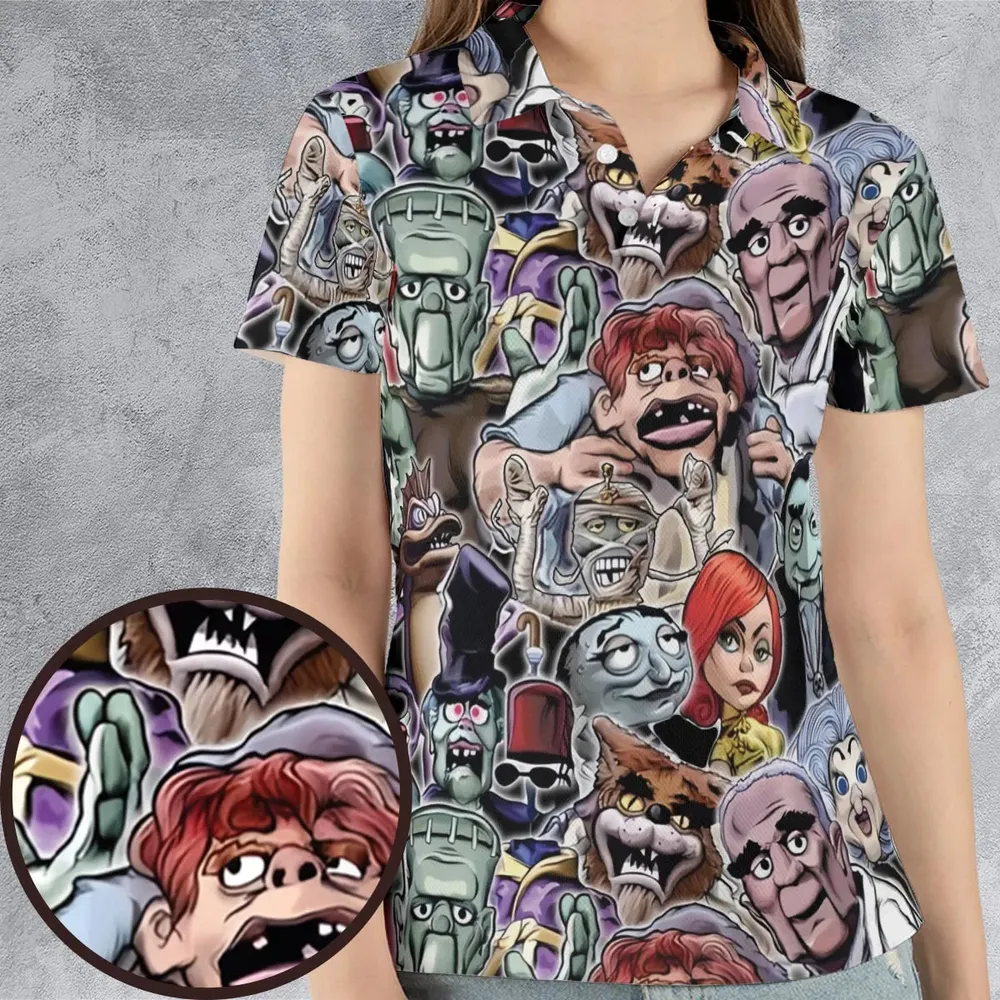 Party Like A Monster Mad Monster Party AOP Men/Women Polo Shirt - 4