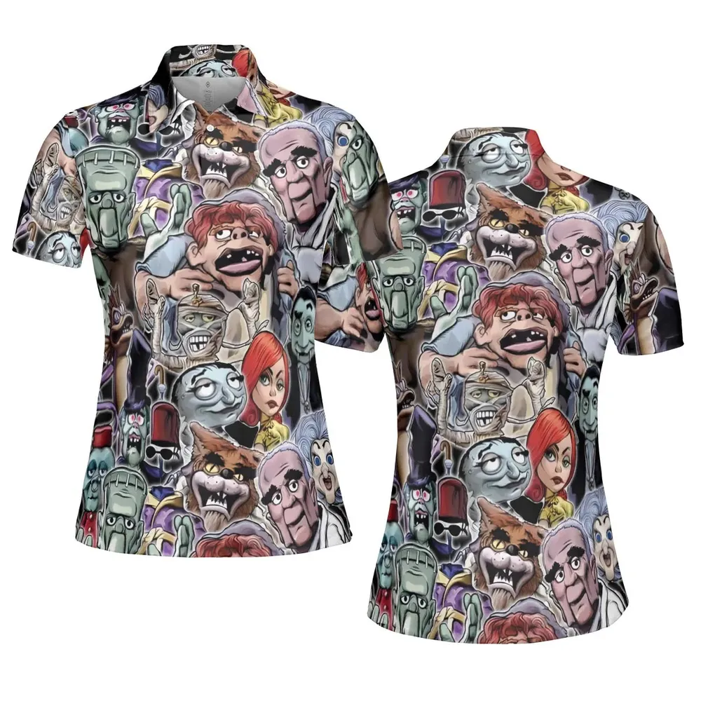Party Like A Monster Mad Monster Party AOP Men/Women Polo Shirt - 5