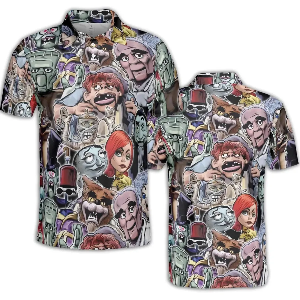 Party Like A Monster Mad Monster Party AOP Men/Women Polo Shirt - 2