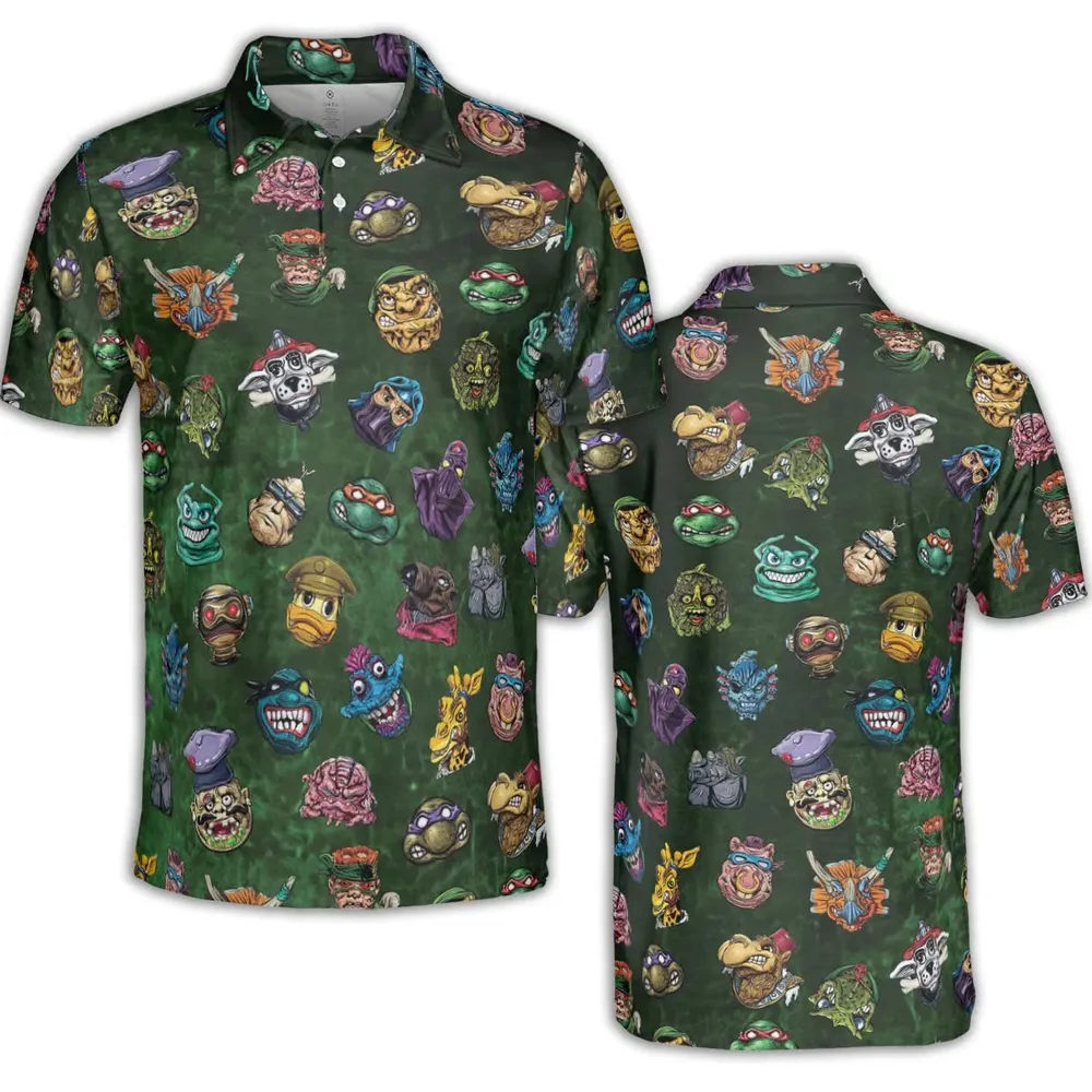 Good To Be Bad Guys Teenage Mutant Ninja Turtles AOP Men/Women Polo Shirt - 2