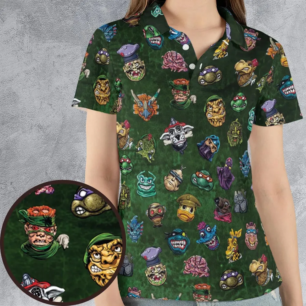 Good To Be Bad Guys Teenage Mutant Ninja Turtles AOP Men/Women Polo Shirt - 4
