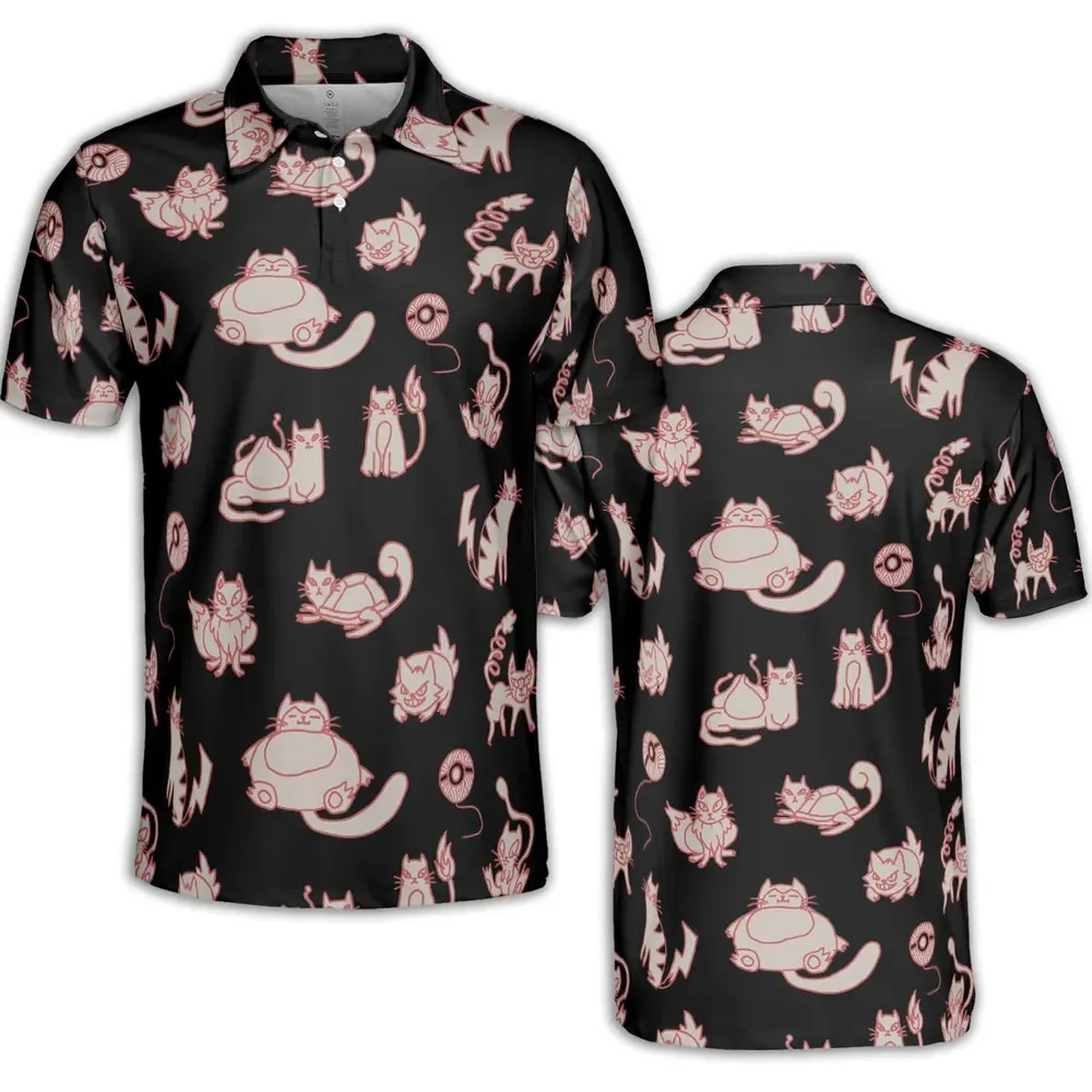 Pawkemon Pokemon AOP Men/Women Polo Shirt - 2