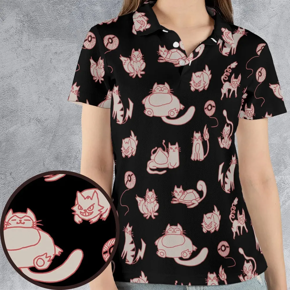 Pawkemon Pokemon AOP Men/Women Polo Shirt - 4