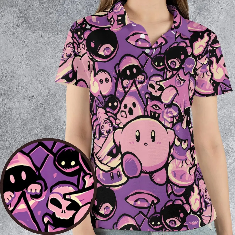 Nightmare Land Kirby AOP Men/Women Polo Shirt - 4