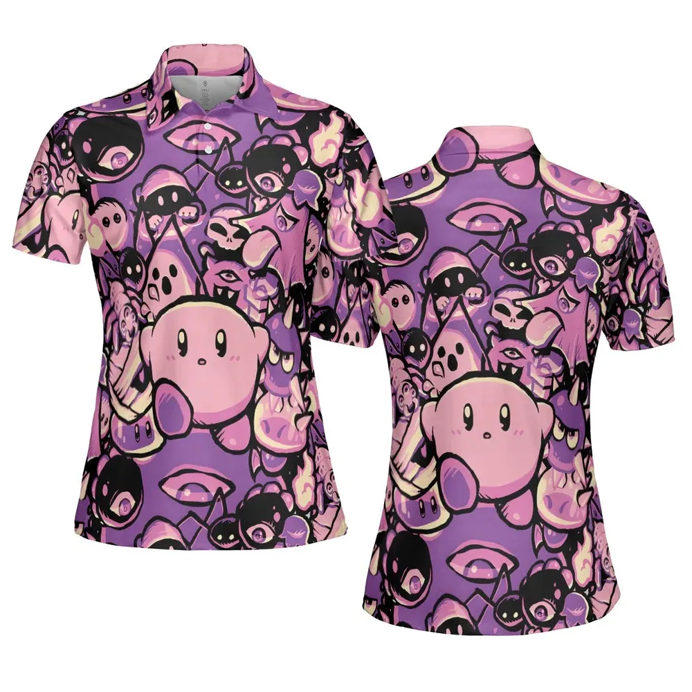 Nightmare Land Kirby AOP Men/Women Polo Shirt - 5