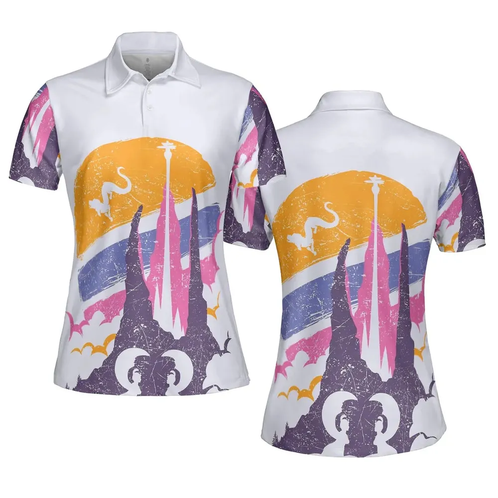 Fantasia Vintage 80s The NeverEnding Story AOP Men/Women Polo Shirt - 5