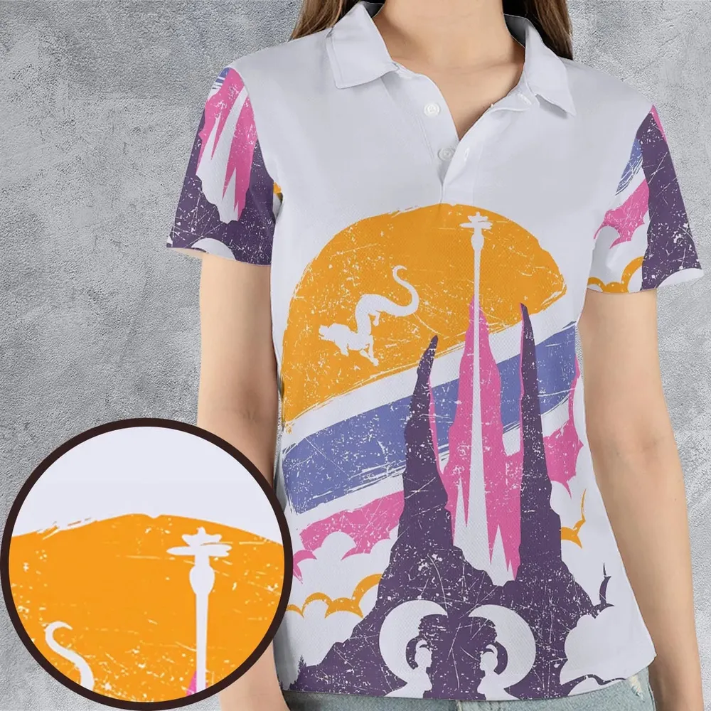 Fantasia Vintage 80s The NeverEnding Story AOP Men/Women Polo Shirt - 4