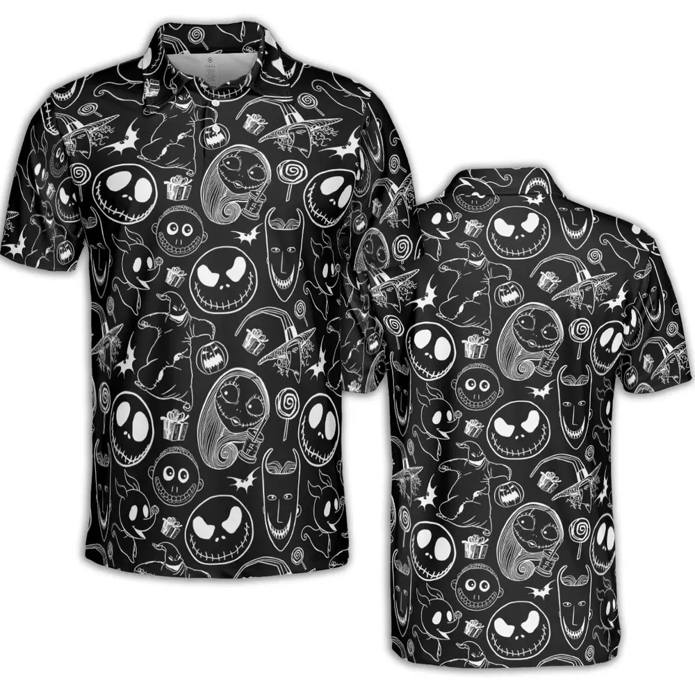 Pumpkin King The Nightmare Before Christmas T AOP Men/Women Polo Shirt - 2