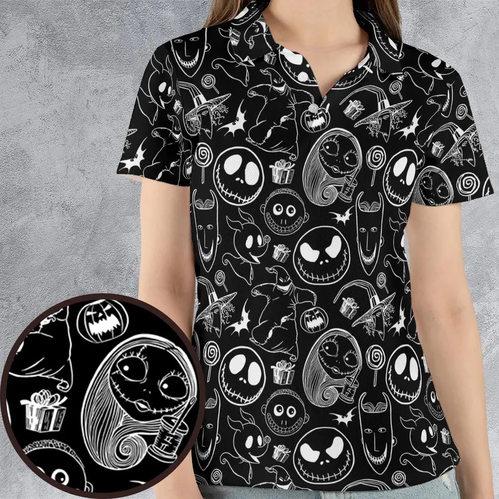 Pumpkin King The Nightmare Before Christmas T AOP Men/Women Polo Shirt - 4