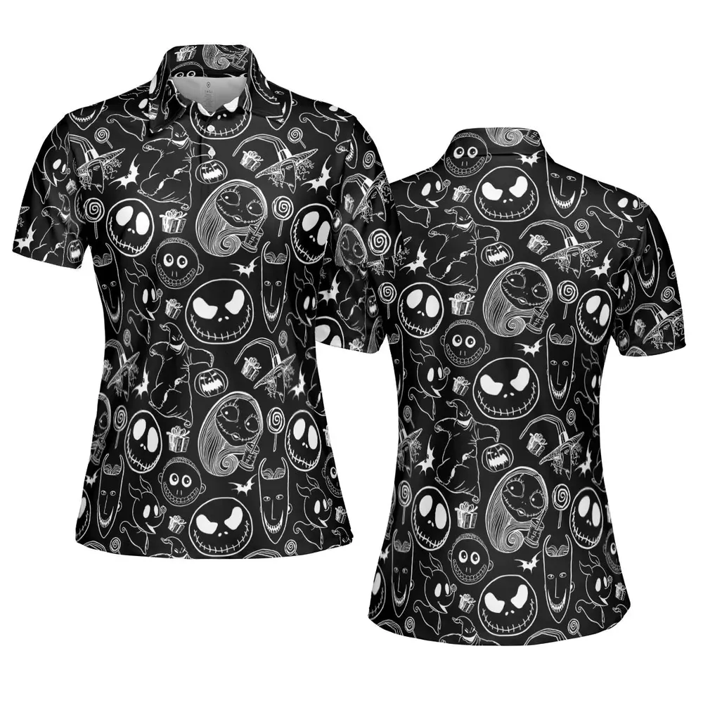 Pumpkin King The Nightmare Before Christmas T AOP Men/Women Polo Shirt - 5