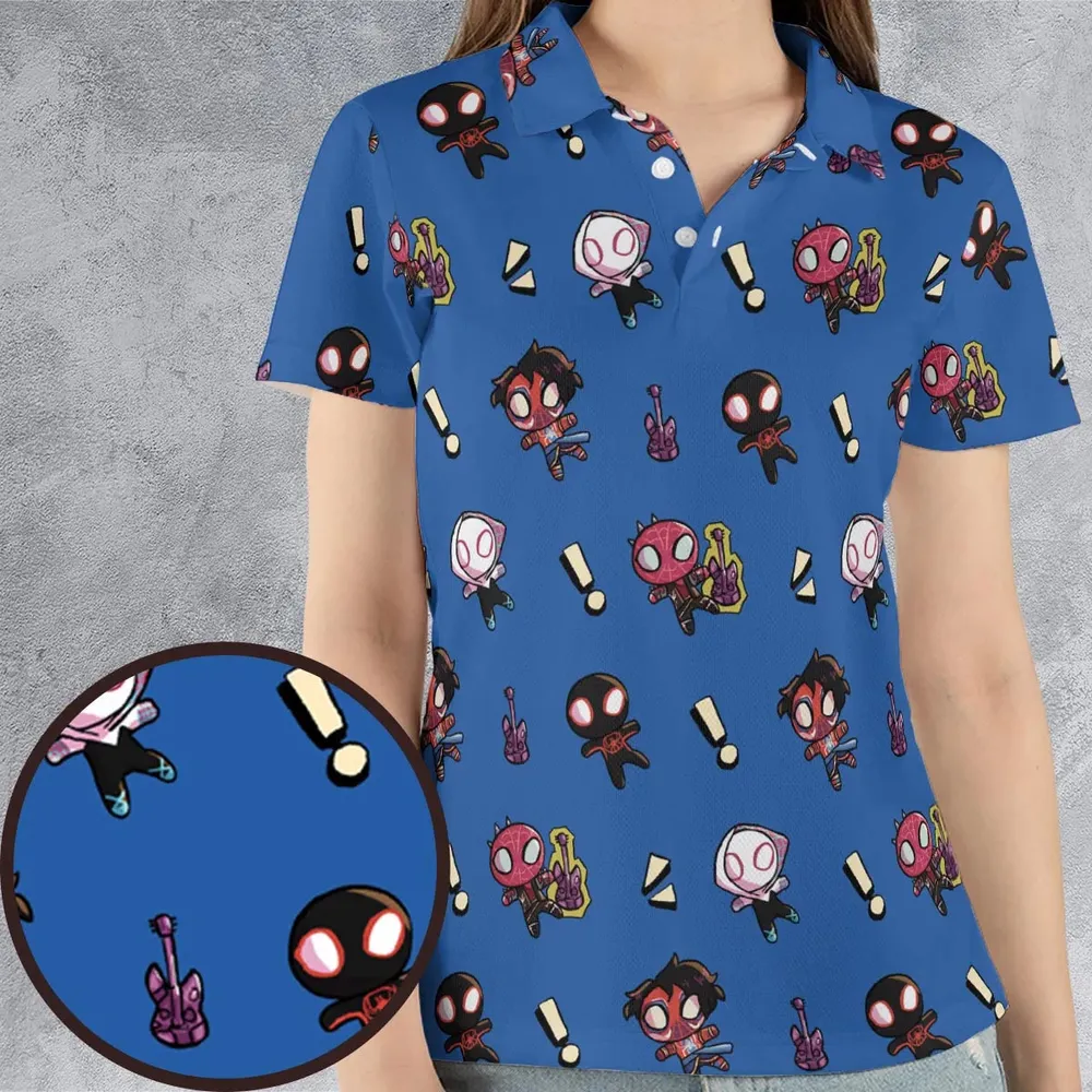 Spidey Sense Spider Man AOP Men/Women Polo Shirt - 4