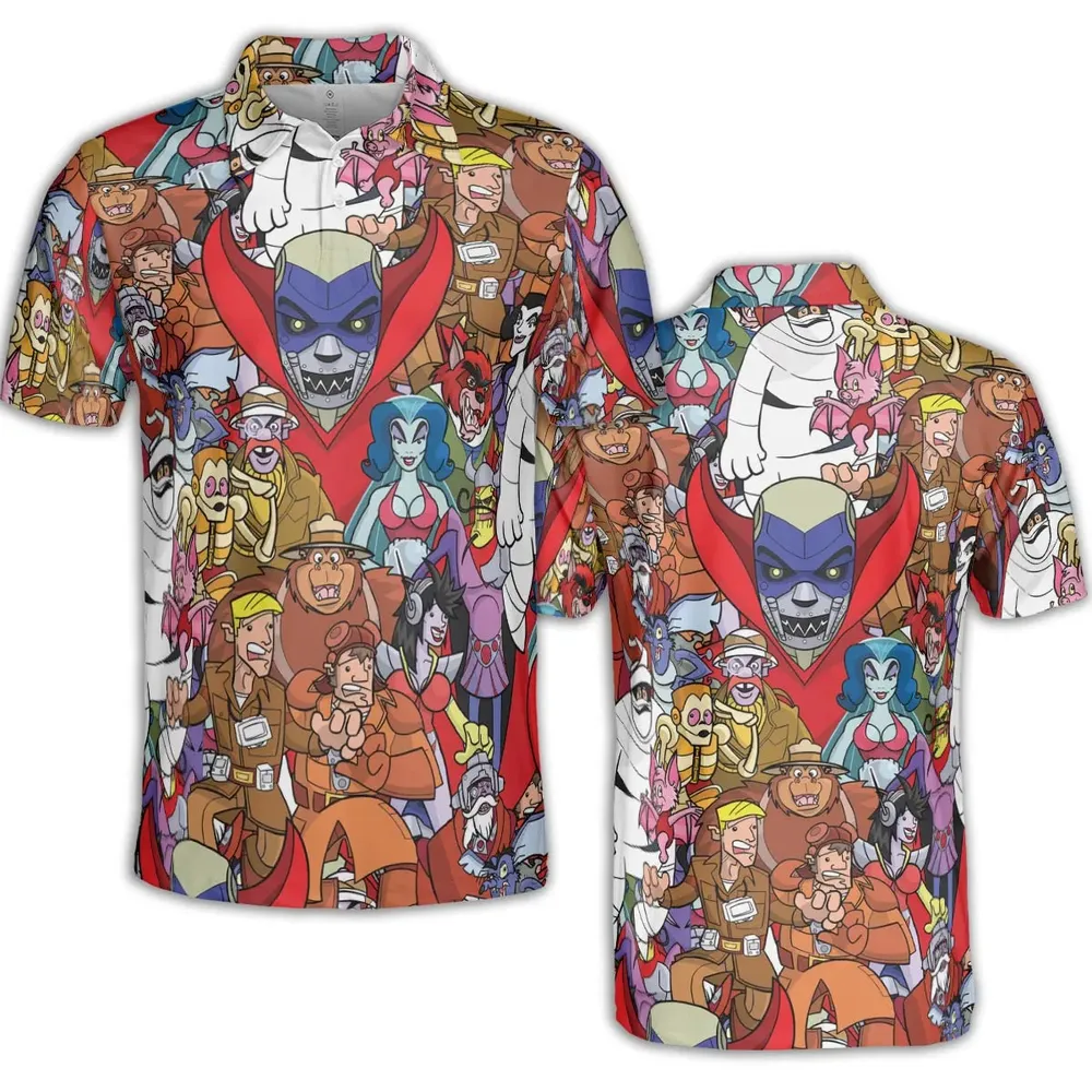 Ghostbusters Animated Series Characters AOP Men/Women Polo Shirt - 2