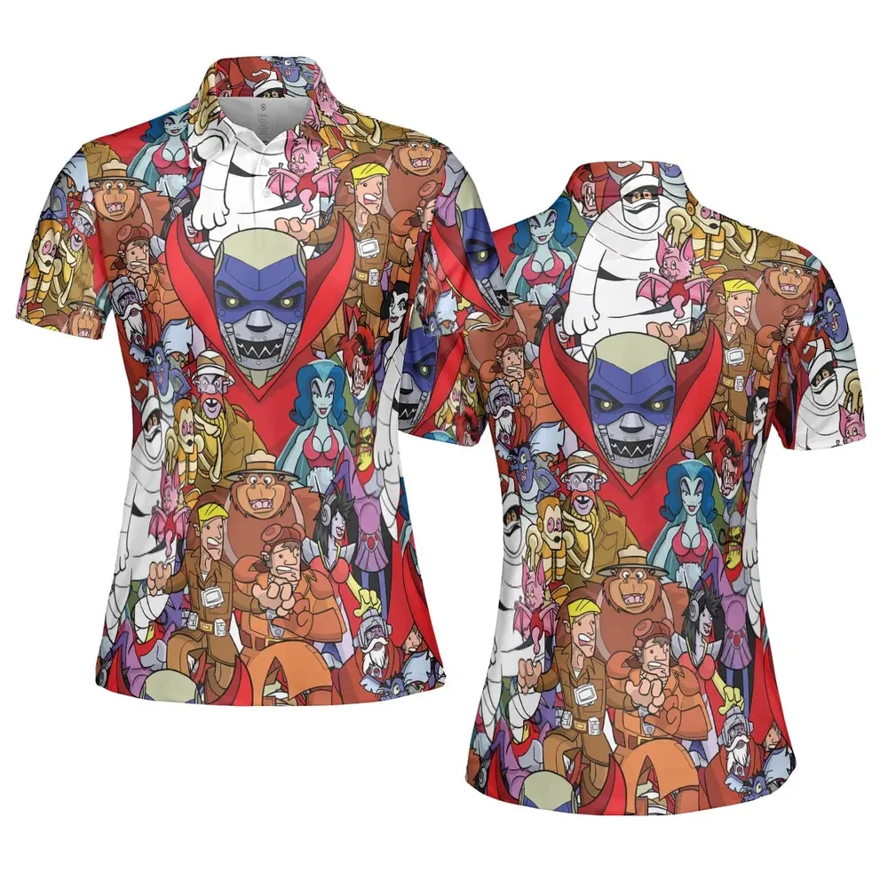 Ghostbusters Animated Series Characters AOP Men/Women Polo Shirt - 5