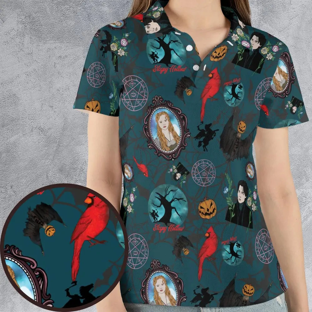 Ichabod Crane AOP Men/Women Polo Shirt - 4
