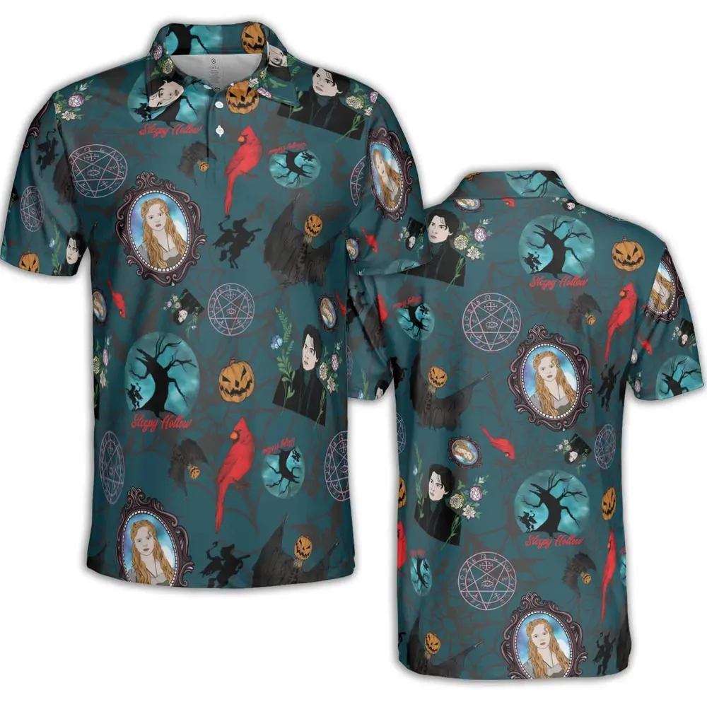 Ichabod Crane AOP Men/Women Polo Shirt - 2
