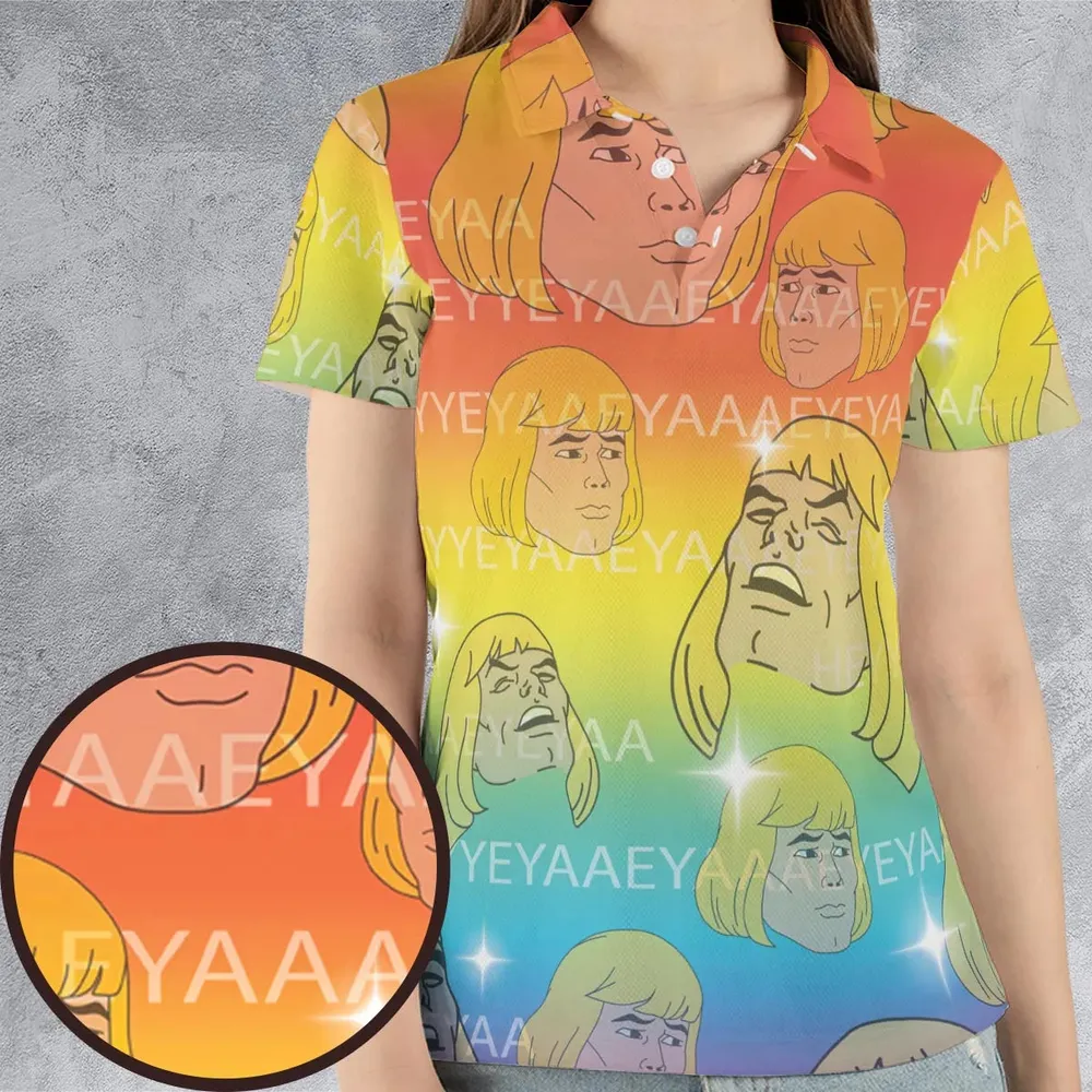 HEYYEYAA He-Man MOTU AOP Men/Women Polo Shirt - 4