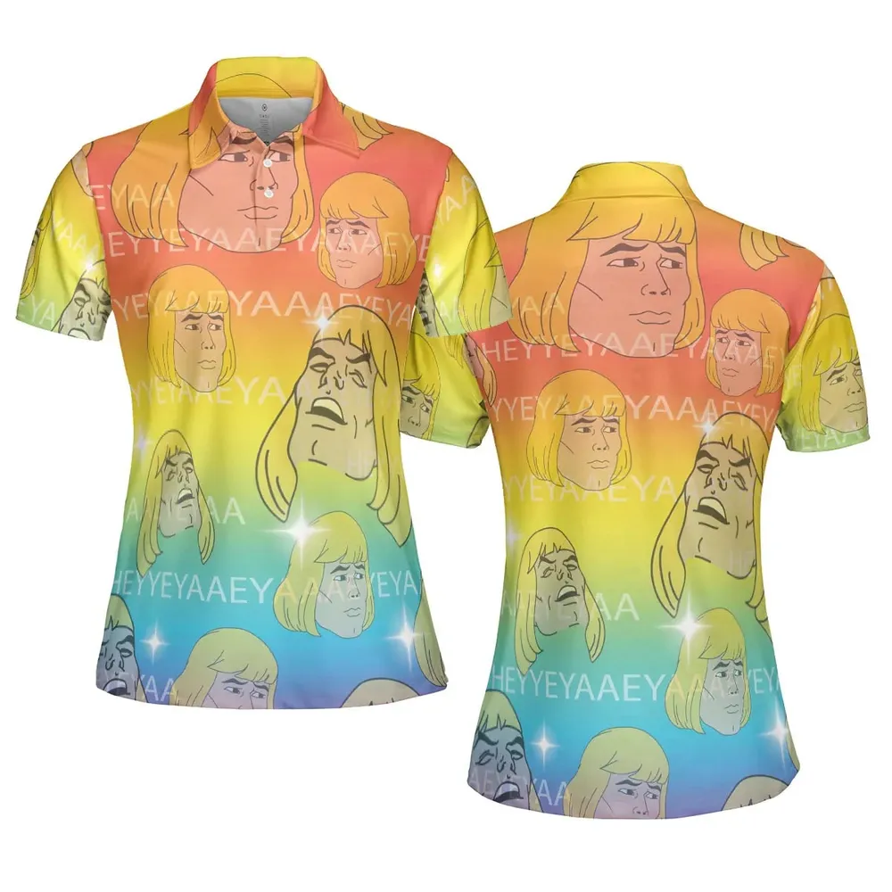 HEYYEYAA He-Man MOTU AOP Men/Women Polo Shirt - 5