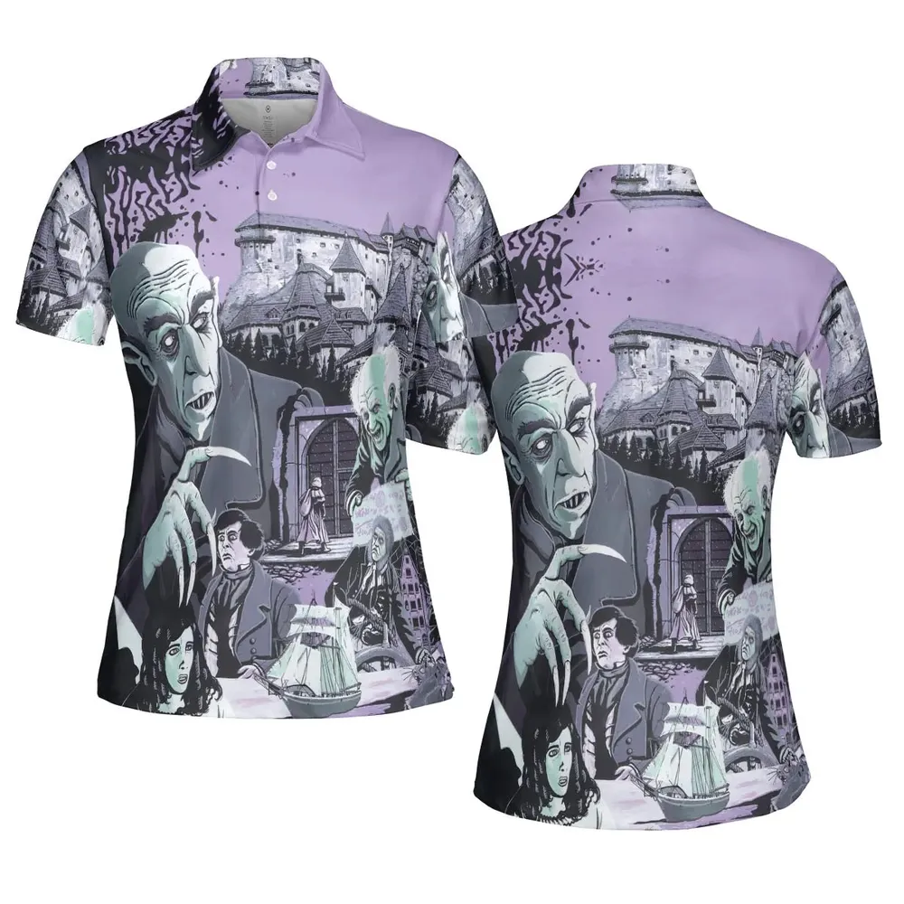 Nosferatu: A Symphony of Horror AOP Men/Women Polo Shirt - 5
