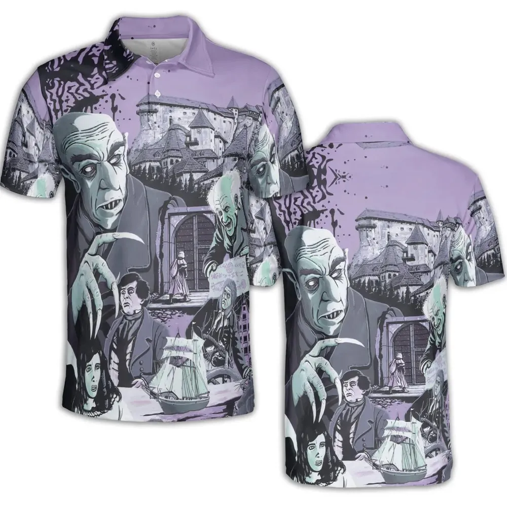 Nosferatu: A Symphony of Horror AOP Men/Women Polo Shirt - 2