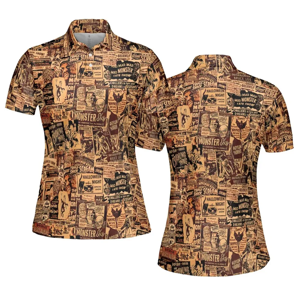 The Monster Show Mashup AOP Men/Women Polo Shirt - 5