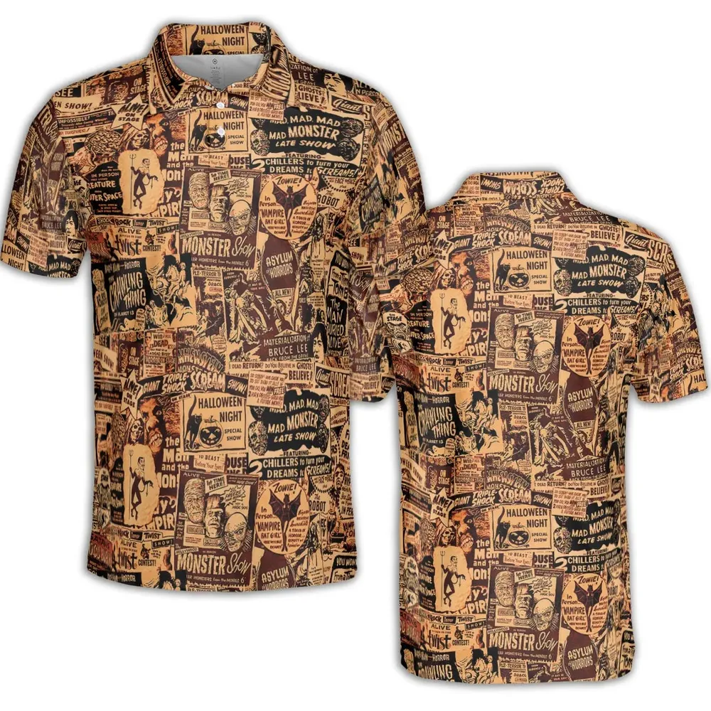 The Monster Show Mashup AOP Men/Women Polo Shirt - 2